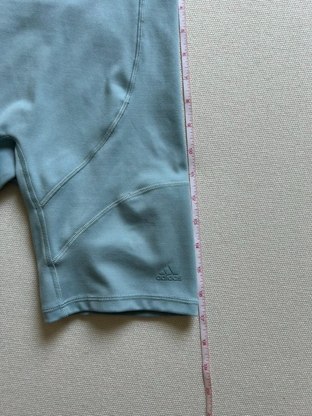 Adidas Bundle of Light Blue and Cream Yoga Bike Shorts - Picture 7 of 15